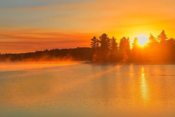 Canada-Ontario-Sunrise on Kakabikitchewan Lake